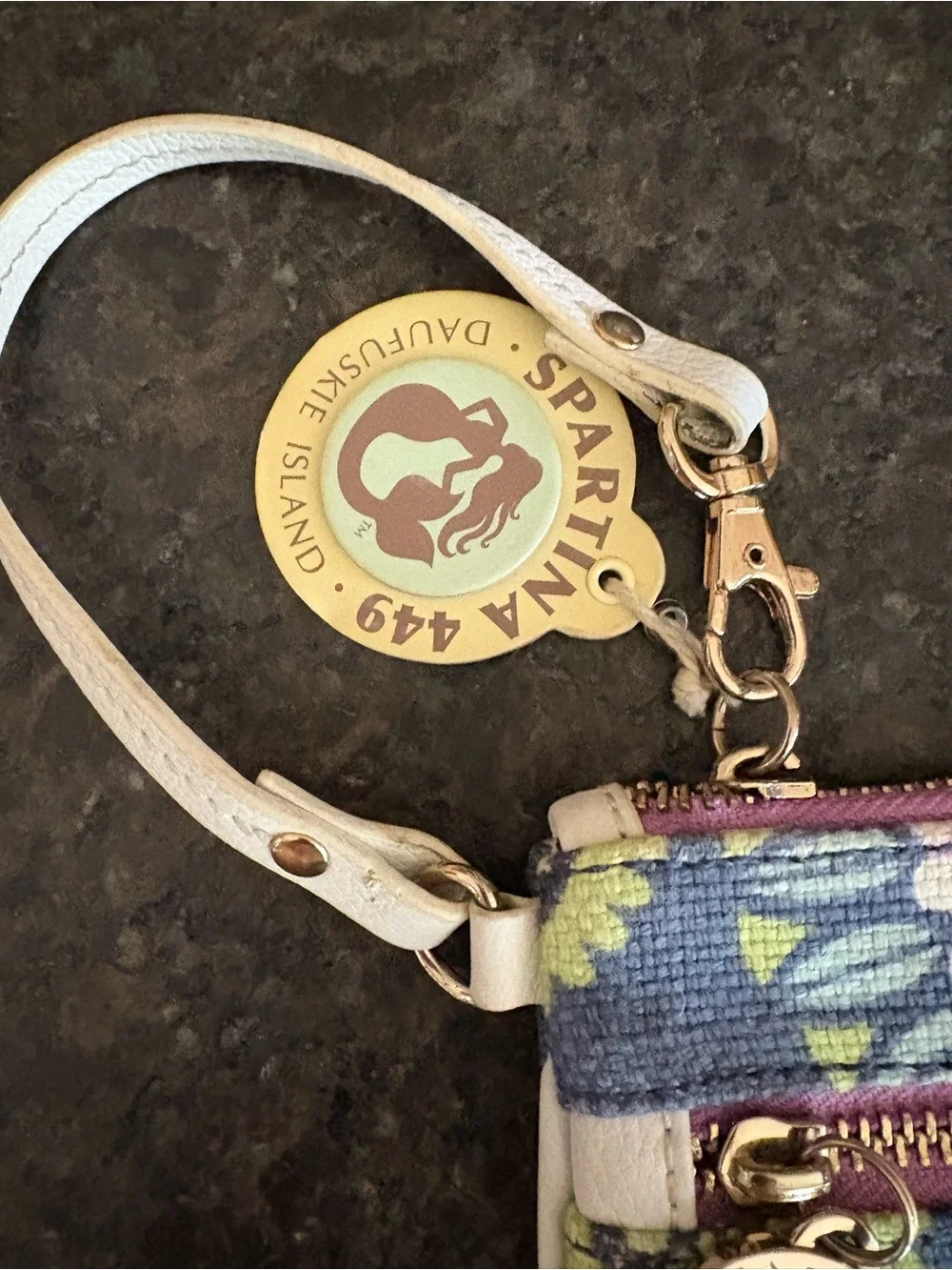 NWT Spartina Floral Wristlet